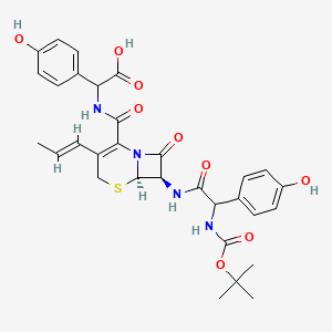 molecular formula C31H34N4O9S B13855828 N-Boc-Cefprozil Amide 
