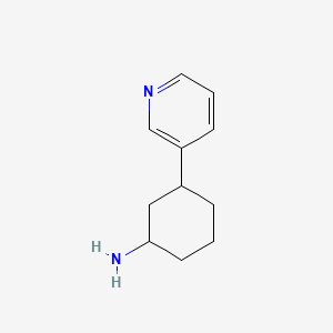 molecular formula C11H16N2 B13855831 3-Pyridin-3-ylcyclohexanamine 