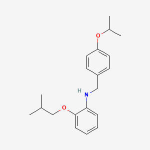 molecular formula C20H27NO2 B1385586 2-Isobutoxy-N-(4-isopropoxybenzyl)aniline CAS No. 1040694-63-0