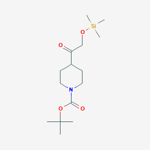molecular formula C15H29NO4Si B13855860 Tert-butyl 4-(2-trimethylsilyloxyacetyl)piperidine-1-carboxylate 