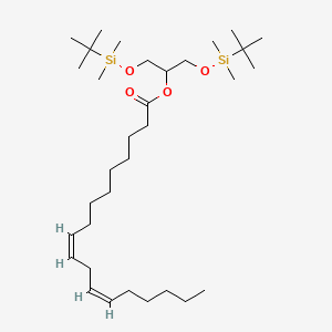 molecular formula C33H66O4Si2 B13855884 Di-tert-butyldimethylsilyl Ethers 2-Linoleoyl-rac-glycerol 