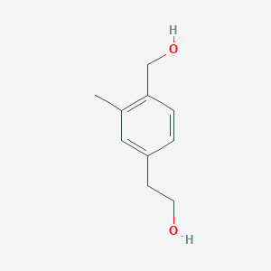 molecular formula C10H14O2 B13856026 2-[4-(Hydroxymethyl)-3-methylphenyl]ethanol 