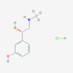 molecular formula C9H14ClNO2 B13856036 (S)-Phenylephrine-d3 Hydrochloride 