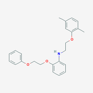 molecular formula C24H27NO3 B1385605 N-[2-(2,5-Dimethylphenoxy)ethyl]-2-(2-phenoxyethoxy)aniline CAS No. 1040687-30-6