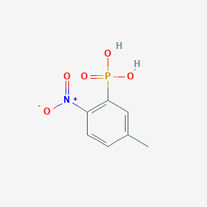molecular formula C7H8NO5P B13856110 (5-Methyl-2-nitrophenyl)phosphonic acid 