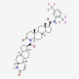molecular formula C46H57F6N3O4 B13856151 Dihydro Dutasteride alpha-Dimer 