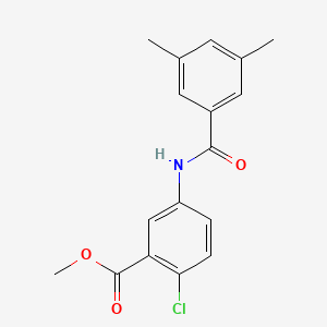 molecular formula C17H16ClNO3 B13856156 Methyl 2-chloro-5-[(3,5-dimethylbenzoyl)amino]benzoate 