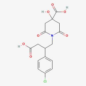 molecular formula C16H16ClNO7 B13856157 Baclofen Citric Acid Adduct 