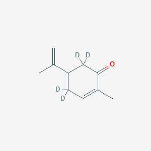 molecular formula C10H14O B13856165 (+/-)-Carvone-d4 
