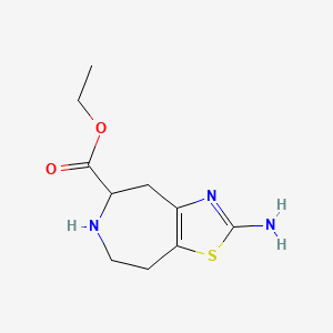 molecular formula C10H15N3O2S B13856224 ethyl 2-amino-5,6,7,8-tetrahydro-4H-[1,3]thiazolo[4,5-d]azepine-5-carboxylate 