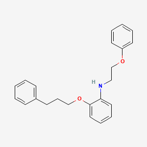 molecular formula C23H25NO2 B1385623 N-(2-Phenoxyethyl)-2-(3-phenylpropoxy)aniline CAS No. 1040687-74-8
