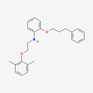 molecular formula C25H29NO2 B1385624 N-[2-(2,6-Dimethylphenoxy)ethyl]-2-(3-phenylpropoxy)aniline CAS No. 1040687-64-6