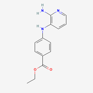 molecular formula C14H15N3O2 B13856241 Ethyl 4-[(2-aminopyridin-3-yl)amino]benzoate 