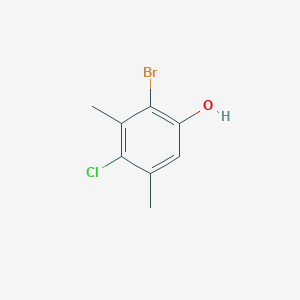 molecular formula C8H8BrClO B13856277 2-Bromo-4-chloro-3,5-dimethylphenol CAS No. 38730-40-4