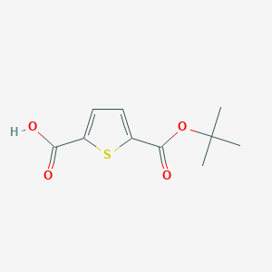 molecular formula C10H12O4S B1385629 5-(Tert-butoxycarbonyl)thiophene-2-carboxylic acid CAS No. 503469-83-8