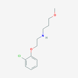 molecular formula C12H18ClNO2 B1385630 N-[2-(2-Chlorophenoxy)ethyl]-3-methoxy-1-propanamine CAS No. 1040680-82-7