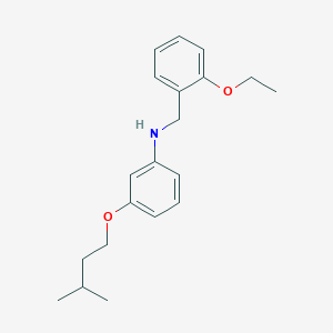 molecular formula C20H27NO2 B1385632 N-(2-Ethoxybenzyl)-3-(isopentyloxy)aniline CAS No. 1040684-50-1