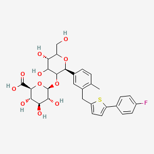 molecular formula C30H33FO11S B13856323 Canagliflozin 2-Glucuronide 