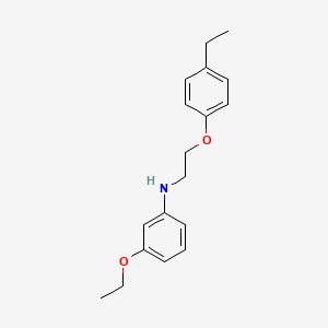 3-Ethoxy-N-[2-(4-ethylphenoxy)ethyl]aniline