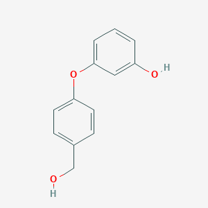 molecular formula C13H12O3 B13856338 3-(4-(Hydroxymethyl)phenoxy)phenol 