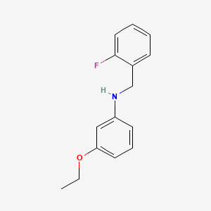 molecular formula C15H16FNO B1385634 3-Ethoxy-N-(2-fluorobenzyl)aniline CAS No. 1040685-59-3