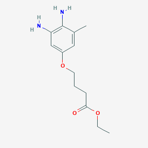 molecular formula C13H20N2O3 B13856357 Ethyl 4-(3,4-diamino-5-methylphenoxy)butanoate 