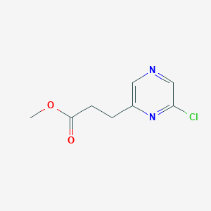 molecular formula C8H9ClN2O2 B13856401 Methyl 3-(6-chloropyrazin-2-yl)propanoate 