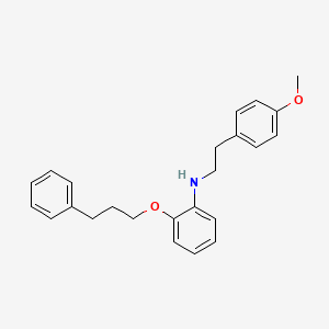 molecular formula C24H27NO2 B1385642 N-(4-Methoxyphenethyl)-2-(3-phenylpropoxy)aniline CAS No. 1040687-79-3