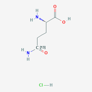 molecular formula C5H11ClN2O3 B13856468 L-Glutamine-5-13C Hydrochloride 