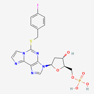 molecular formula C19H19IN5O6PS B13856490 2-(Iodobenzyl)mercapto-1,N6-etheno-2'-deoxy-AMP 