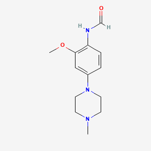 molecular formula C13H19N3O2 B13856491 N-(2-methoxy-4-(4-methylpiperazin-1-yl)phenyl)formamide 