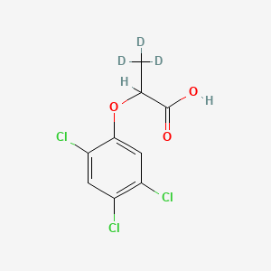 molecular formula C9H7Cl3O3 B13856492 (+/-)-2-(2,4,5-Trichlorophenoxy)propionic-3,3,3-D3 acid 