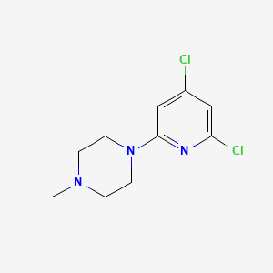 molecular formula C10H13Cl2N3 B13856566 1-(4,6-Dichloropyridin-2-yl)-4-methylpiperazine 