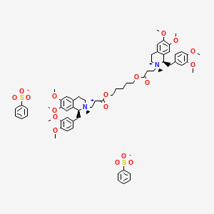 molecular formula C65H82N2O18S2 B13856612 Atracurium besylate, (1R,2S,1'S,2'R)- CAS No. 96946-54-2