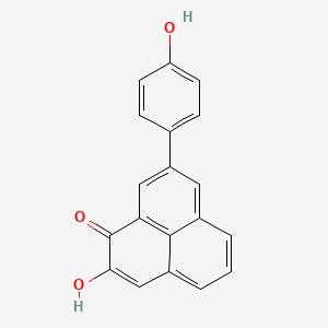 molecular formula C19H12O3 B13856631 2-Hydroxy-8-(4-hydroxyphenyl)-1H-phenalen-1-one CAS No. 847158-23-0