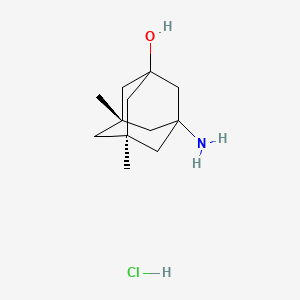molecular formula C12H22ClNO B13856632 (5S,7R)-3-amino-5,7-dimethyladamantan-1-ol;hydrochloride 