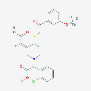 molecular formula C25H26ClNO6S B13856744 cis-Clopidogrel-MP-13C,d3 Derivative(Pair of Enantiomers) 