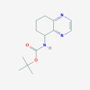 molecular formula C13H19N3O2 B13856763 tert-butyl N-[(5R)-5,6,7,8-tetrahydroquinoxalin-5-yl]carbamate 