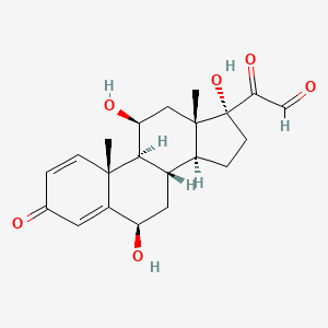 molecular formula C21H26O6 B13856780 21-Dehydro-6beta-methyl Prednisone 