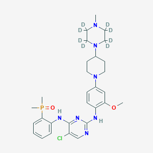 molecular formula C29H39ClN7O2P B13856841 Brigatinib-D8 