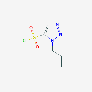 molecular formula C5H8ClN3O2S B13856849 3-Propyltriazole-4-sulfonyl chloride 