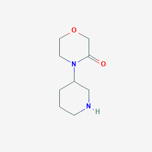 molecular formula C9H16N2O2 B13856852 4-Piperidin-3-ylmorpholin-3-one 
