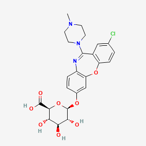 molecular formula C24H26ClN3O8 B13856859 7-Hydroxy-loxapine-glucuronide 