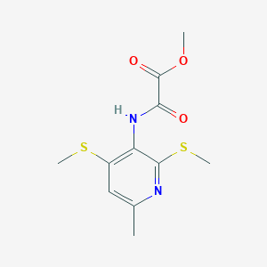 molecular formula C11H14N2O3S2 B13856879 Methyl 2-[[6-methyl-2,4-bis(methylsulfanyl)pyridin-3-yl]amino]-2-oxoacetate 