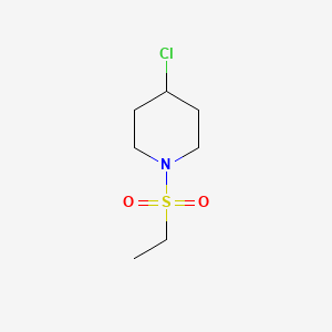 molecular formula C7H14ClNO2S B1385688 4-Chloro-1-(ethanesulfonyl)piperidine CAS No. 1082773-07-6