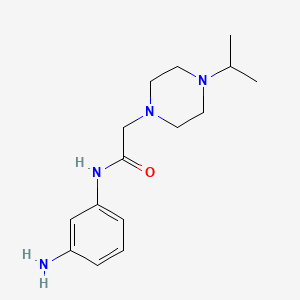 molecular formula C15H24N4O B13856884 N-(3-aminophenyl)-2-(4-propan-2-ylpiperazin-1-yl)acetamide 