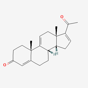 molecular formula C21H26O2 B13856894 (8S,10S,13S,14R)-17-acetyl-10,13-dimethyl-1,2,6,7,8,12,14,15-octahydrocyclopenta[a]phenanthren-3-one 