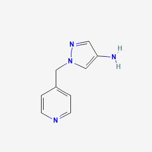 molecular formula C9H10N4 B1385690 1-(pyridin-4-ylmethyl)-1H-pyrazol-4-amine CAS No. 1152841-31-0