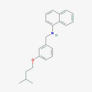 molecular formula C22H25NO B1385694 N-[3-(Isopentyloxy)benzyl]-1-naphthalenamine CAS No. 1040691-72-2