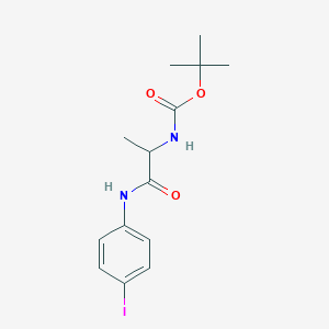 molecular formula C14H19IN2O3 B13856983 Tert-butyl {1-[(4-iodophenyl)amino]-1-oxopropan-2-yl}carbamate 